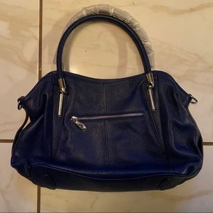 Genuine Blue Leather Bag